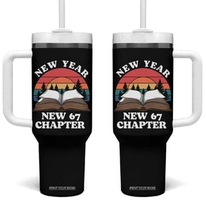 Funny Six Seven Meme Tumbler With Handle New Year New 67 Chapter TS14 One Size: 40 oz Black Print Your Wear