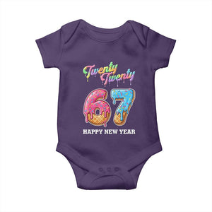 67 Six Seven Meme Baby Onesie New Year 2026 Ice Cream Drip TS14 Purple Print Your Wear