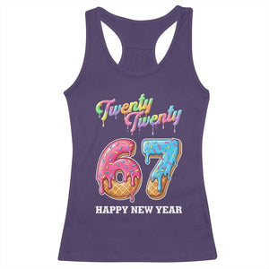 67 Six Seven Meme Racerback Tank Top New Year 2026 Ice Cream Drip TS14 Purple Print Your Wear