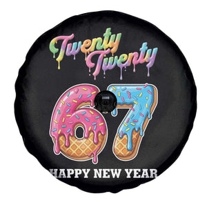 67 Six Seven Meme Spare Tire Cover New Year 2026 Ice Cream Drip TS14 Print Your Wear