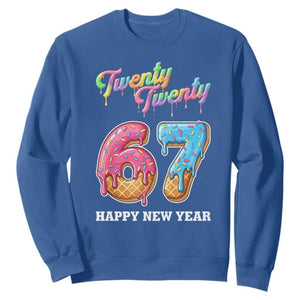 67 Six Seven Meme Sweatshirt New Year 2026 Ice Cream Drip TS14 Royal Blue Print Your Wear