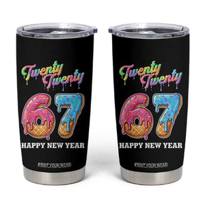 67 Six Seven Meme Tumbler Cup New Year 2026 Ice Cream Drip TS14 Black Print Your Wear