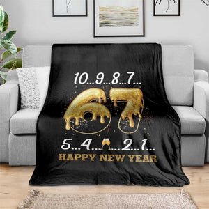 67 Six Seven Meme Throw Blanket Happy New Year 2026 TS14 Print Your Wear