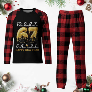 67 Six Seven Meme Plaid Pajama Set Happy New Year 2026 TS14 Buffalo Plaid Print Your Wear