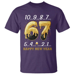 67 Six Seven Meme T Shirt Happy New Year 2026 TS14 Purple Print Your Wear