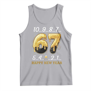 67 Six Seven Meme Tank Top Happy New Year 2026 TS14 Athletic Heather Print Your Wear