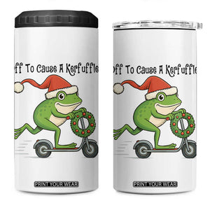 Off To Cause A Kerfuffle 4 in 1 Can Cooler Tumbler Funny Frog Christmas Meme Weirdcore TS14 One Size: 16 oz White Print Your Wear