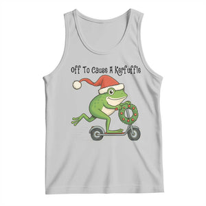 Off To Cause A Kerfuffle Tank Top Funny Frog Christmas Meme Weirdcore TS14 Ash Print Your Wear