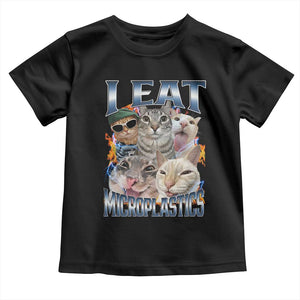 Funny Cat Meme Toddler T Shirt I Eat Microplastics TS14 Black Print Your Wear