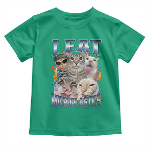 Funny Cat Meme Toddler T Shirt I Eat Microplastics TS14 Irish Green Print Your Wear