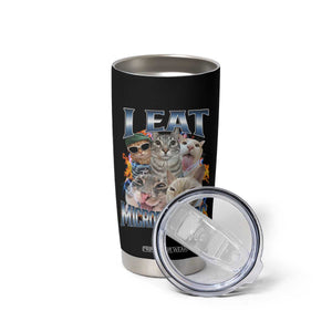 Funny Cat Meme Tumbler Cup I Eat Microplastics TS14 Print Your Wear