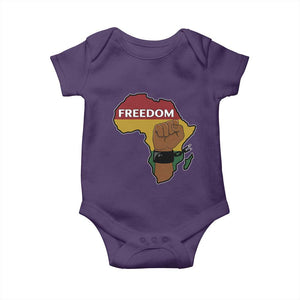 Africa Freedom Liberation Black Power Baby Onesie TS14 Purple Print Your Wear
