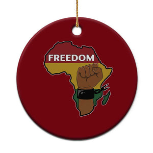 Africa Freedom Liberation Black Power Ceramic Ornament TS14 1pc Red Print Your Wear