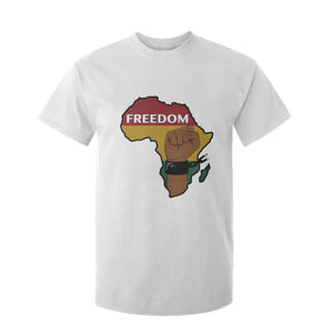 Africa Freedom Liberation Black Power T Shirt For Kid TS14 White Print Your Wear