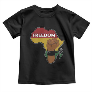 Africa Freedom Liberation Black Power Toddler T Shirt TS14 Black Print Your Wear