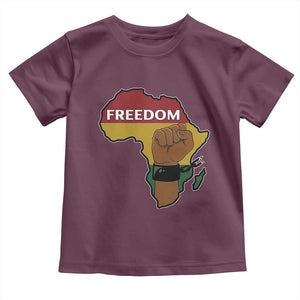 Africa Freedom Liberation Black Power Toddler T Shirt TS14 Maroon Print Your Wear