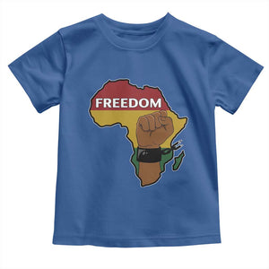 Africa Freedom Liberation Black Power Toddler T Shirt TS14 Royal Blue Print Your Wear
