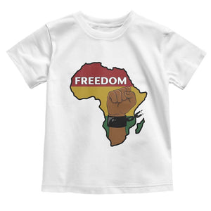 Africa Freedom Liberation Black Power Toddler T Shirt TS14 White Print Your Wear
