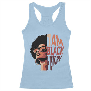 I Am Black History Racerback Tank Top African American Pride TS14 Light Blue Print Your Wear