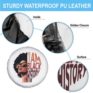 I Am Black History Spare Tire Cover African American Pride TS14 Print Your Wear