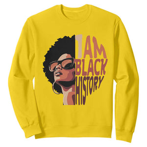 I Am Black History Sweatshirt African American Pride TS14 Daisy Print Your Wear