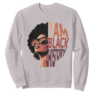 I Am Black History Sweatshirt African American Pride TS14 Ice Gray Print Your Wear