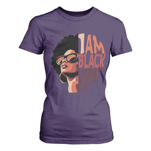 I Am Black History T Shirt For Women African American Pride TS14 Purple Print Your Wear