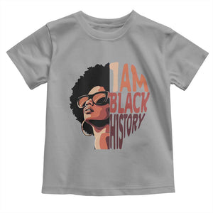 I Am Black History Toddler T Shirt African American Pride TS14 Sport Gray Print Your Wear