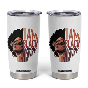 I Am Black History Tumbler Cup African American Pride TS14 White Print Your Wear