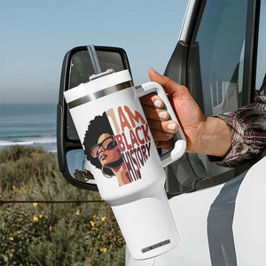 I Am Black History Tumbler With Handle African American Pride TS14 Print Your Wear