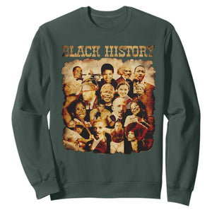 Black History Month Sweatshirt African American Pride TS14 Dark Forest Green Print Your Wear