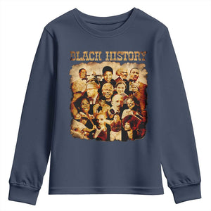 Black History Month Youth Sweatshirt African American Pride TS14 Navy Print Your Wear
