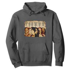 Black History Month Hoodie African American Women Pride TS14 Dark Heather Print Your Wear