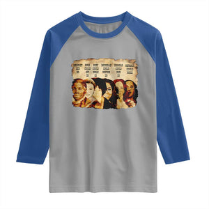 Black History Month Raglan Shirt African American Women Pride TS14 Sport Gray Royal Print Your Wear