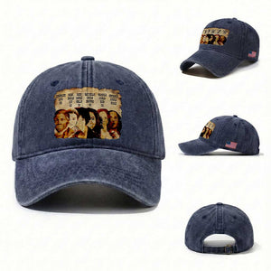 Black History Month Washed Cotton Baseball Cap African American Women Pride TS14 Washed Cap Universal Fit Navy Print Your Wear