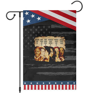 Black History Month Garden Flag African American Women Pride TS14 Distressed Black Blue Print Your Wear
