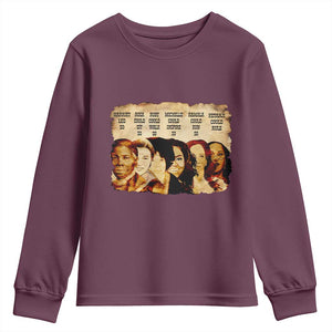 Black History Month Youth Sweatshirt African American Women Pride TS14 Maroon Print Your Wear