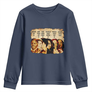 Black History Month Youth Sweatshirt African American Women Pride TS14 Navy Print Your Wear