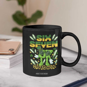 67 Italian Brainrot St Patricks Day Coffee Mug Funny Six Seven Leprechaun Playing Baseball Meme TS14 Print Your Wear