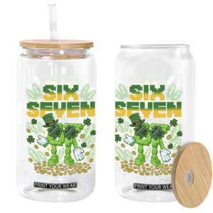 67 Italian Brainrot St Patricks Day Glass Can Funny Six Seven Leprechaun Playing Baseball Meme TS14 Print Your Wear