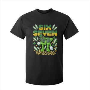 67 Italian Brainrot St Patricks Day T Shirt For Kid Funny Six Seven Leprechaun Playing Baseball Meme TS14 Black Print Your Wear