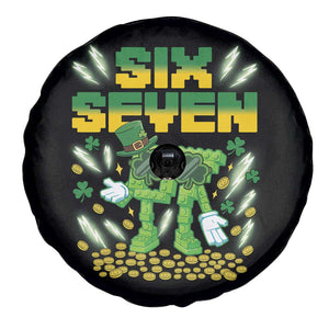 67 Italian Brainrot St Patricks Day Spare Tire Cover Funny Six Seven Leprechaun Playing Baseball Meme TS14 Print Your Wear