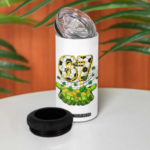 67 Soccer St Patricks Day 4 in 1 Can Cooler Tumbler Funny Six Seven Gen Alpha Meme Drip TS14 Print Your Wear
