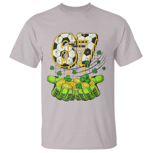 67 Soccer St Patricks Day T Shirt Funny Six Seven Gen Alpha Meme Drip TS14 Ice Gray Print Your Wear