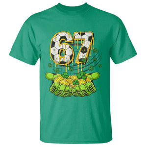 67 Soccer St Patricks Day T Shirt Funny Six Seven Gen Alpha Meme Drip TS14 Irish Green Print Your Wear