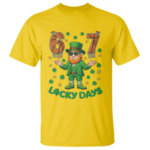 67 Basketball St Patricks Day T Shirt Funny Six Seven Leprechaun Meme TS14 Daisy Print Your Wear