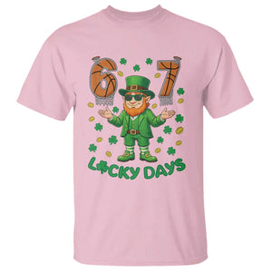 67 Basketball St Patricks Day T Shirt Funny Six Seven Leprechaun Meme TS14 Light Pink Print Your Wear