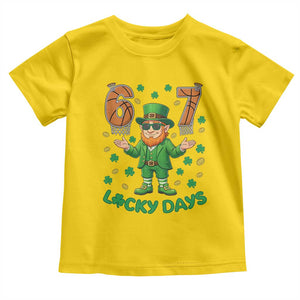 67 Basketball St Patricks Day Toddler T Shirt - Funny Six Seven Leprechaun Meme TS14 Daisy Print Your Wear