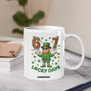 67 Basketball St Patricks Day Coffee Mug Funny Six Seven Leprechaun Meme TS14 Print Your Wear