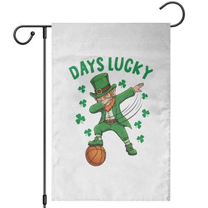 Funny Dabbing Leprechaun St Patricks Day Garden Flag Days Lucky TS14 White Print Your Wear